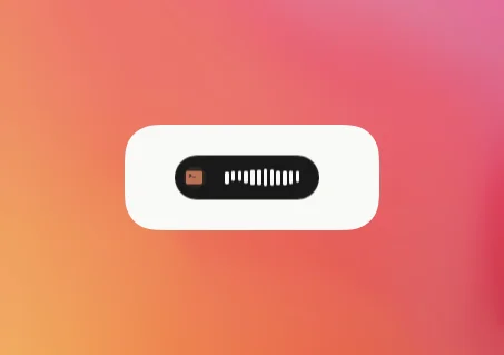 Echo floating overlay showing live audio waveform